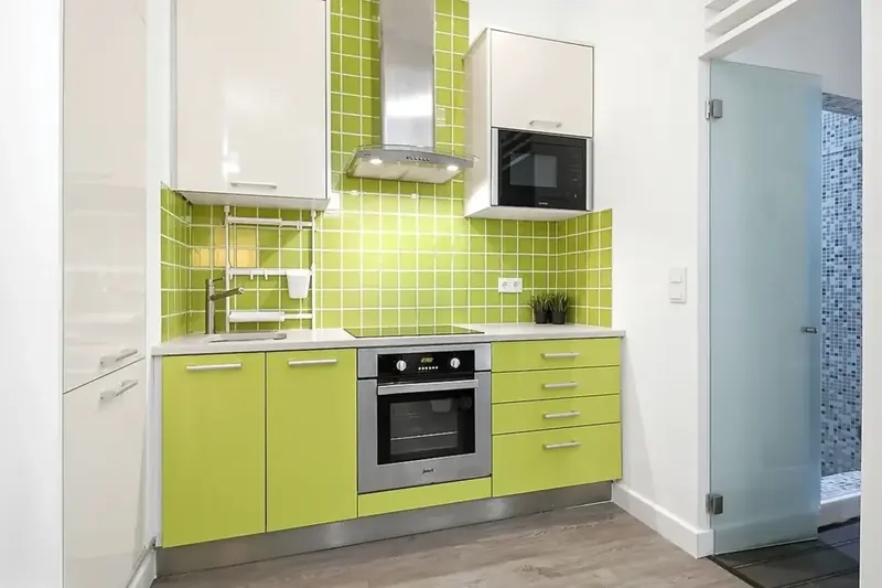 Cozinha do apartamento depois da pintura